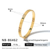 Women's Stainless Steel Bracelet With 18K Gold Vacuum Plating Heart And Rhombus Design Zircon Rhinestone Accents