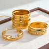 Women's Stainless Steel Bracelet With 18K Gold Vacuum Plating Heart And Rhombus Design Zircon Rhinestone Accents