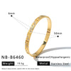 Women's Stainless Steel Bracelet With 18K Gold Vacuum Plating Heart And Rhombus Design Zircon Rhinestone Accents