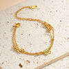 Women's Stainless Steel Bracelet With 18K Vacuum Plating Hollow Butterfly Geometric Design Light Luxury Fashion Jewelry
