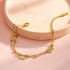 Women's Stainless Steel Bracelet With 18K Vacuum Plating Hollow Butterfly Geometric Design Light Luxury Fashion Jewelry