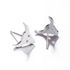 Women's Stainless Steel Bull Head Zodiac Earrings With Electroplated Finish Minimalist Animal Jewelry