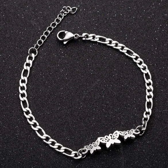 Women's Stainless Steel Butterfly Bracelet With Minimalist Animal Design And Goldinlaid Detailing Cute Jewelry Wholesale