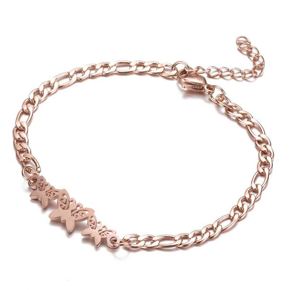 Women's Stainless Steel Butterfly Bracelet With Minimalist Animal Design And Goldinlaid Detailing Cute Jewelry Wholesale