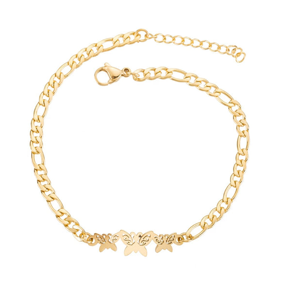 Women's Stainless Steel Butterfly Bracelet With Minimalist Animal Design And Goldinlaid Detailing Cute Jewelry Wholesale
