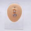 Women's Stainless Steel Butterfly Heart Tree Of Life Navel Ring Piercing Jewelry Electroplated
