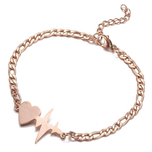 Women's Stainless Steel Butterfly Snowflake Elephant Love Couple Moon Star Bracelet With Electroplating Patterned With Animals And Zodiac