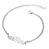 Women's Stainless Steel Butterfly Snowflake Elephant Love Couple Moon Star Bracelet With Electroplating Patterned With Animals And Zodiac