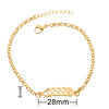 Women's Stainless Steel Butterfly Snowflake Elephant Love Couple Moon Star Bracelet With Electroplating Patterned With Animals And Zodiac