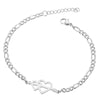 Women's Stainless Steel Butterfly Snowflake Elephant Love Couple Moon Star Bracelet With Electroplating Patterned With Animals And Zodiac