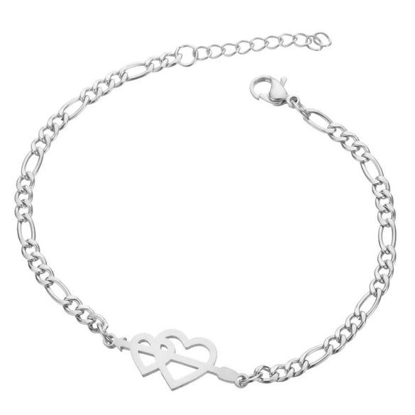 Women's Stainless Steel Butterfly Snowflake Elephant Love Couple Moon Star Bracelet With Electroplating Patterned With Animals And Zodiac