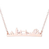 Women's Stainless Steel Cartoon Character Pendant Necklace With Electroplated Finish And Ochain Design