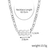 Women's Stainless Steel Clavicle Chain Necklace With Polishing Treatment And Letters Numbers Text Pendant