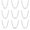 Women's Stainless Steel Clavicle Chain Necklace With Polishing Treatment And Letters Numbers Text Pendant