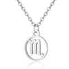 Women's Stainless Steel Constellation Pendant Necklace With Electroplated Finish Fashion Ochain Jewelry