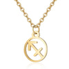 Women's Stainless Steel Constellation Pendant Necklace With Electroplated Finish Fashion Ochain Jewelry