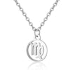 Women's Stainless Steel Constellation Pendant Necklace With Electroplated Finish Fashion Ochain Jewelry