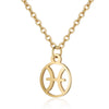Women's Stainless Steel Constellation Pendant Necklace With Electroplated Finish Fashion Ochain Jewelry