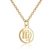 Women's Stainless Steel Constellation Pendant Necklace With Electroplated Finish Fashion Ochain Jewelry