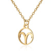 Women's Stainless Steel Constellation Pendant Necklace With Electroplated Finish Fashion Ochain Jewelry