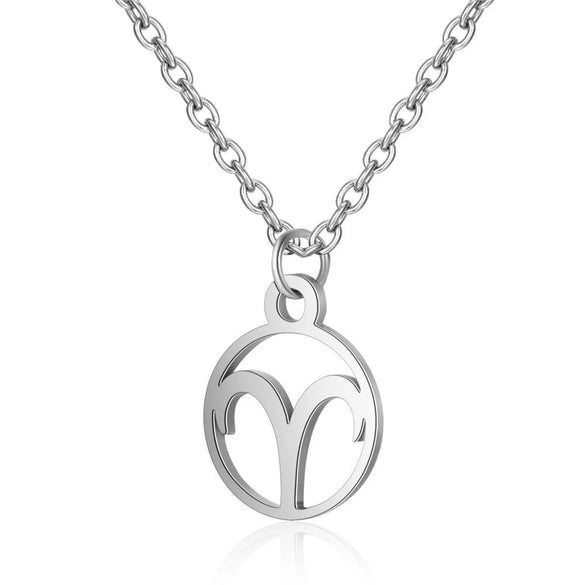 Women's Stainless Steel Constellation Pendant Necklace With Electroplated Finish Fashion Ochain Jewelry