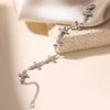Women's Stainless Steel Cross Bracelet With Electroplating Design