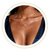 Women's Stainless Steel Cross Pendant Necklace With Geometric Clavicle Chain Electroplated Light Luxury Elegant Layered Style