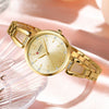 Women's Stainless Steel Diecast Quartz Watch With Round Dial And Simple Leisure Style