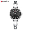 Women's Stainless Steel Diecast Quartz Watch With Round Dial And Simple Leisure Style