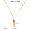 Women's Stainless Steel Double Fish Necklace And Earring Jewelry Set With Pvd Real Gold Plated Animal Pendant Clavicle Chain