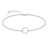 Women's Stainless Steel Double Layer Anklet With Rice Bead Magic Chain Cuban Link And Paper Clip Chain Geometric Simple Fresh Style