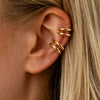 Women’s Stainless Steel Ear Cartilage Cuffs With Electroplated Geometric Cshaped Minimalist Design