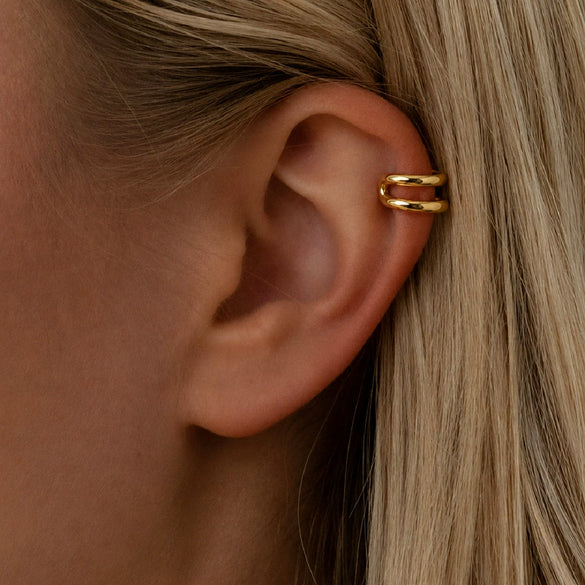Women’s Stainless Steel Ear Cartilage Cuffs With Electroplated Geometric Cshaped Minimalist Design