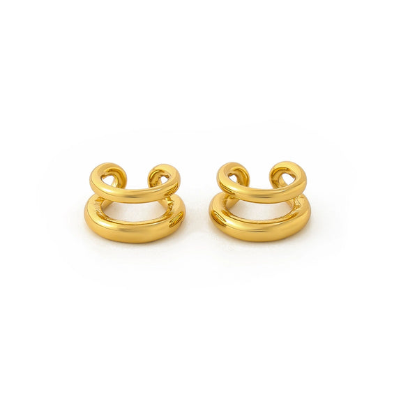 Women’s Stainless Steel Ear Cartilage Cuffs With Electroplated Geometric Cshaped Minimalist Design