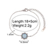 Women's Stainless Steel Earrings Bracelet Necklace Set With Round Sun Shape And Stars Sun And Moon Clouds Universe Patterns Electroplated