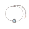 Women's Stainless Steel Earrings Bracelet Necklace Set With Round Sun Shape And Stars Sun And Moon Clouds Universe Patterns Electroplated
