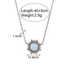 Women's Stainless Steel Earrings Bracelet Necklace Set With Round Sun Shape And Stars Sun And Moon Clouds Universe Patterns Electroplated