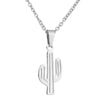 Women's Stainless Steel Electroplated Botanical Leaf Pendant Necklace And Earrings Set