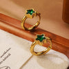 Women's Stainless Steel Electroplated Geometric Butterfly Flower Earrings With Diamond Accents Exaggerated Irregular Heart Shape Design