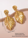 Women's Stainless Steel Electroplated Geometric Butterfly Flower Earrings With Diamond Accents Exaggerated Irregular Heart Shape Design
