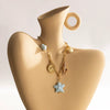 Women's Stainless Steel Electroplated Starfish And Seahorse Pendant Necklace Jewelry