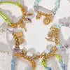 Women's Stainless Steel Electroplated Thick Rope Woven Bracelet With Pendant