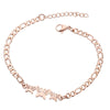 Women's Stainless Steel Elephant And Hollow Butterfly Bracelet With Electroplated Finish Cute Animal Jewelry