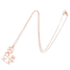 Women's Stainless Steel Familythemed Doll Pendant Necklace With Ochain And Cartoon Character Design Electroplated Finish