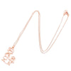 Women's Stainless Steel Familythemed Doll Pendant Necklace With Ochain And Cartoon Character Design Electroplated Finish