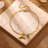 Women's Stainless Steel Fishtail Anklet With Zircon Seashell Pendant Oceaninspired Fashion Jewelry Wholesale