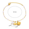 Women's Stainless Steel Fishtail Anklet With Zircon Seashell Pendant Oceaninspired Fashion Jewelry Wholesale