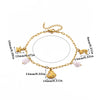 Women's Stainless Steel Fishtail Anklet With Zircon Seashell Pendant Oceaninspired Fashion Jewelry Wholesale