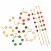 Women's Stainless Steel Flower Bracelet With Electroplating Treatment