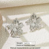 Women's Stainless Steel Flower Heart Drop Geometric Earrings Electroplated